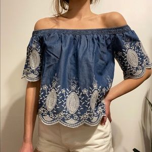 Off the shoulder shirt